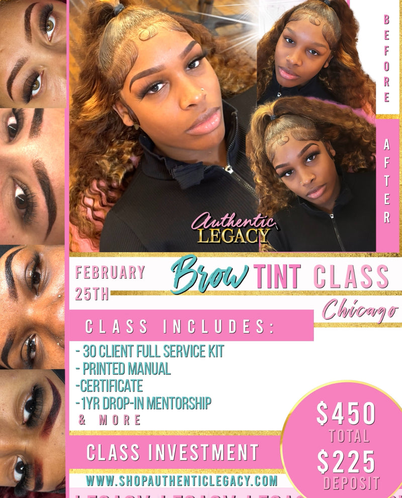 FEBRUARY 25th BROW TINT CLASS | A.LEGACY - Authentic Legacy